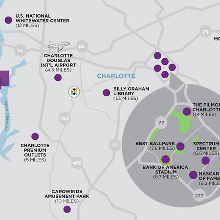 Hyatt Place Charlotte Airport Billy Graham Parkway Dış mekan fotoğraf