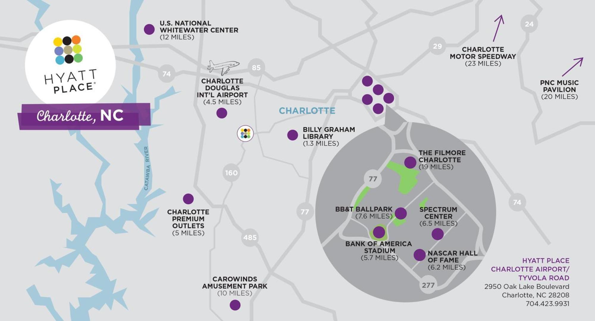 Hyatt Place Charlotte Airport Billy Graham Parkway Dış mekan fotoğraf